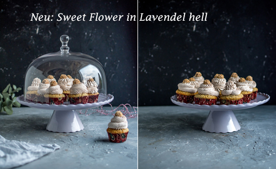 Tortenplatte Sweet Flower in Lavendel hell