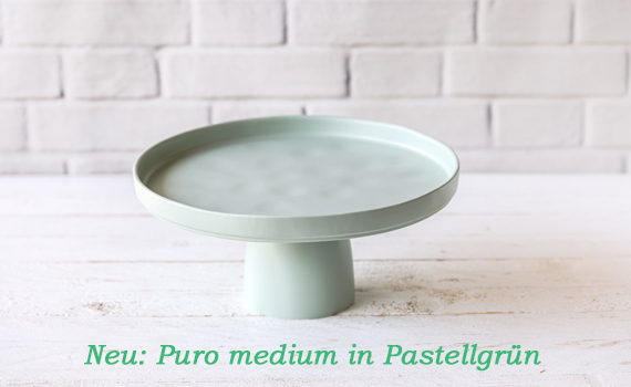 Tortenplatte Puro medium in Pastellgrün