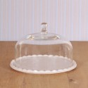 Virginia Casa, Kuchenplatte mit Glashaube, klein Weiß
