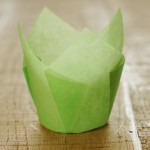 Tulpen Muffinförmchen Hellgrün