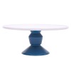 Jansen+co, Cake Stand groß mit Fuß in Blau